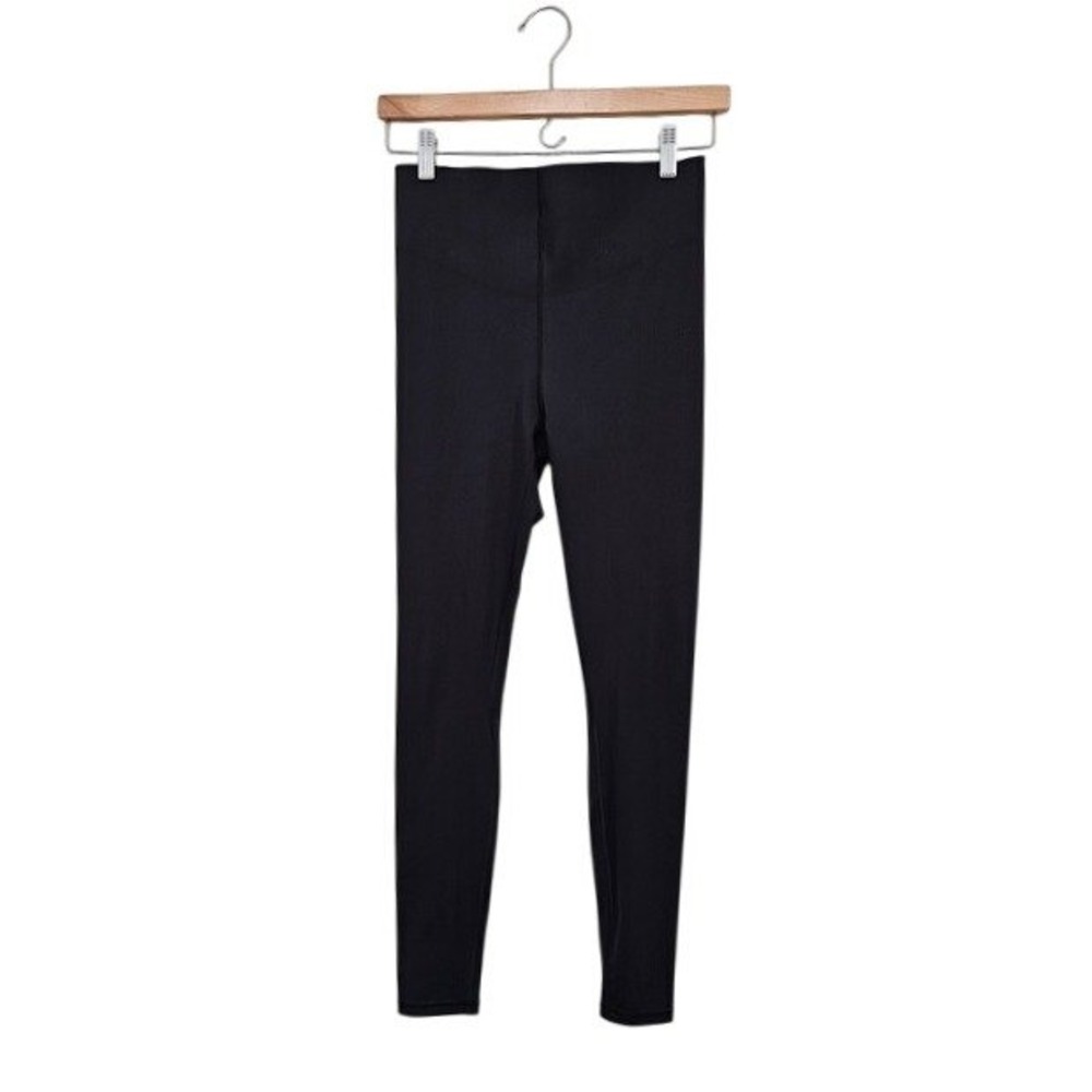 Savage X Fenty Leggings Womens‎ 8-10 M Black High Waisted Sport Activewear Gym ~